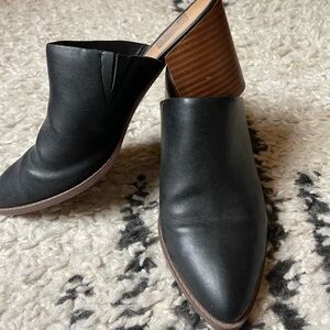 DV by Dolce Vita Black Leather Mules